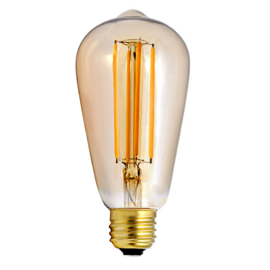 LED Rustika GOLD Vintage helder 6W 2000K