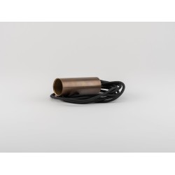 Tube 1 Pendant Brons E27 - lengte kabel: 6m - incl.black rosette 55x25mm
