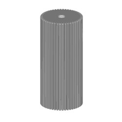 Tube 2 Pendant Brons E27 - lengte kabel: 6m - incl.black rosette 55x25mm