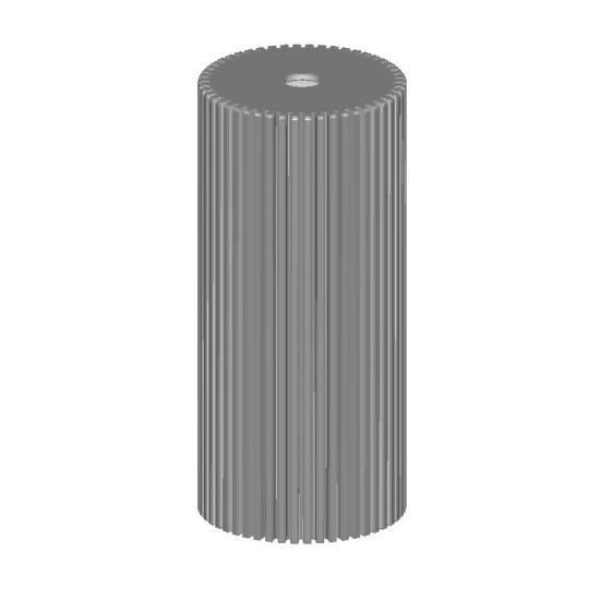 Tube 2 Pendant Brons E27 - lengte kabel: 6m - incl.black rosette 55x25mm